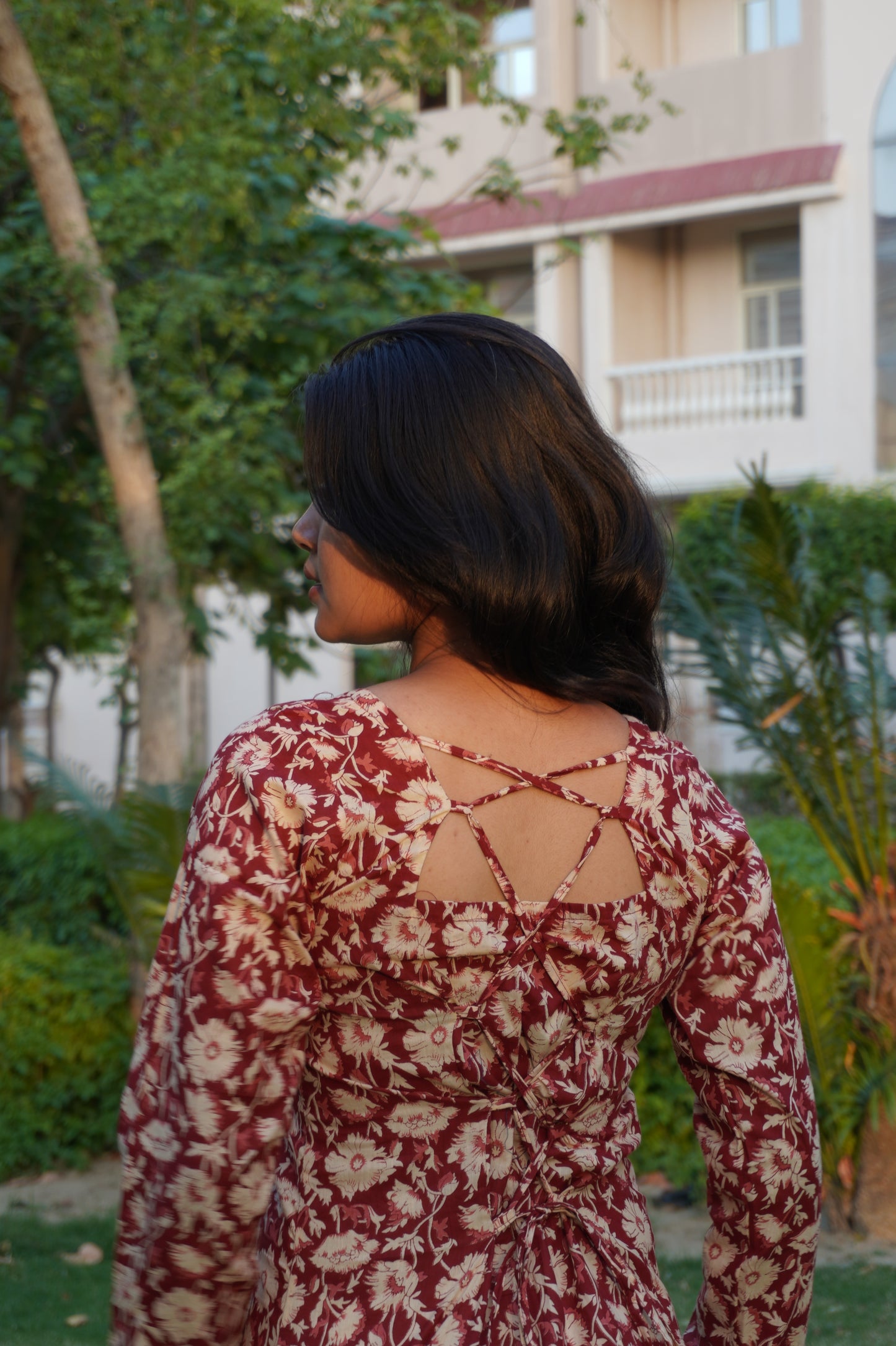 Ruby Bloom Corset Back Cotton Kurti