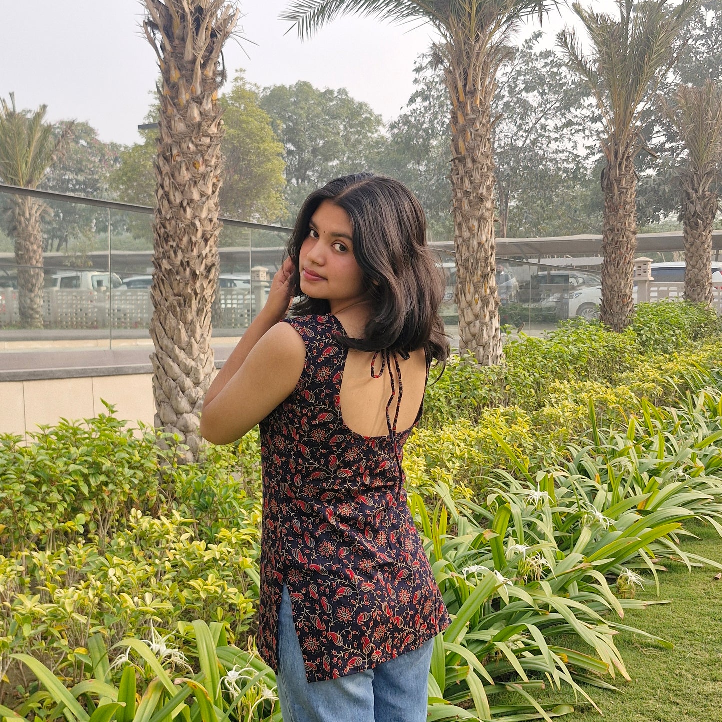 Cotton Backless Short Kurti